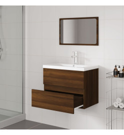 Meubles de salle de bain Chêne marron Bois d'ingénierie