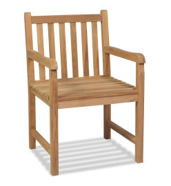 Chaises d'extérieur 2 pcs Bois de teck solide