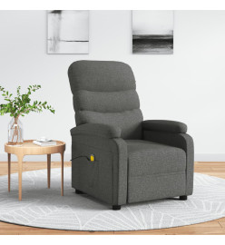 Fauteuil de massage Gris foncé Tissu