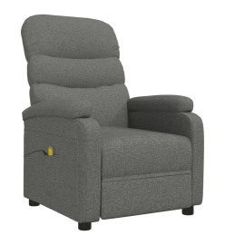 Fauteuil de massage Gris foncé Tissu