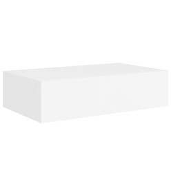 Étagères à tiroirs murales 2 pcs Blanc 40x23,5x10 cm MDF