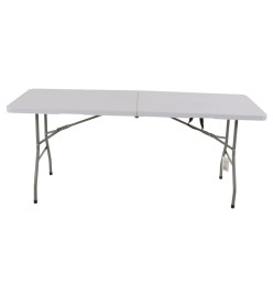 Lesli Living Table de fête pliable 180x70x74 cm Blanc