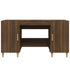 Bureau Chêne marron 140x50x75 cm Bois d'ingénierie