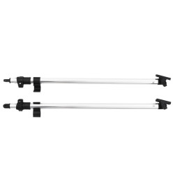 Poteaux de soutien de dessus Bimini 2 pcs Aluminium