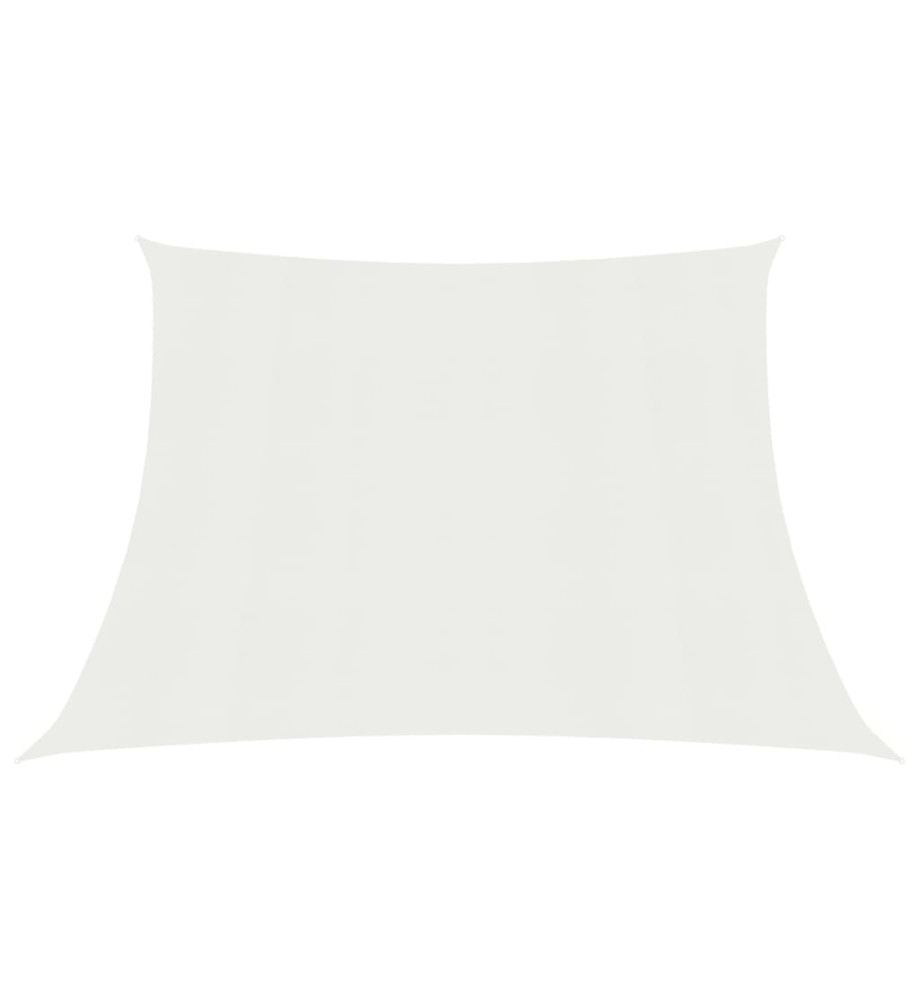 Voile d'ombrage 160 g/m² Blanc 4/5x4 m PEHD