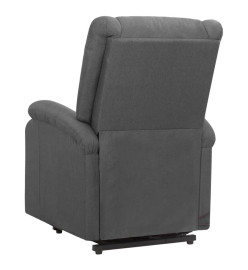 Fauteuil de massage inclinable Gris foncé Tissu