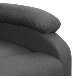 Fauteuil de massage inclinable Gris foncé Tissu