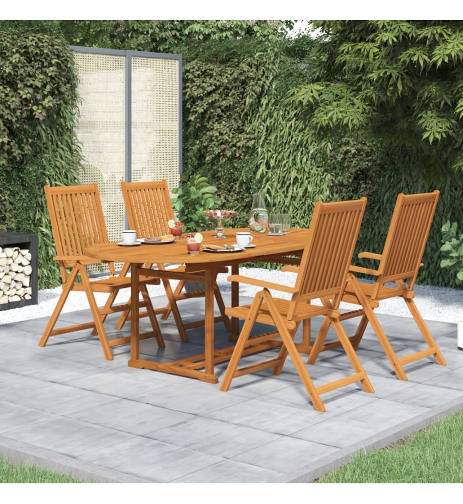 Salon de jardin 5 pcs Bois d'acacia massif Salon de jardin 5 pcs Bois d'acacia massif