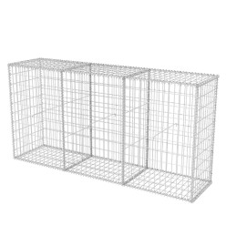 Panier de gabion Acier galvanisé 200x50x100 cm