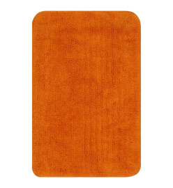 Jeu de tapis de salle de bain 3 pcs Tissu Orange