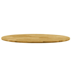 Dessus de table Bois de chêne massif Rond 23 mm 600 mm