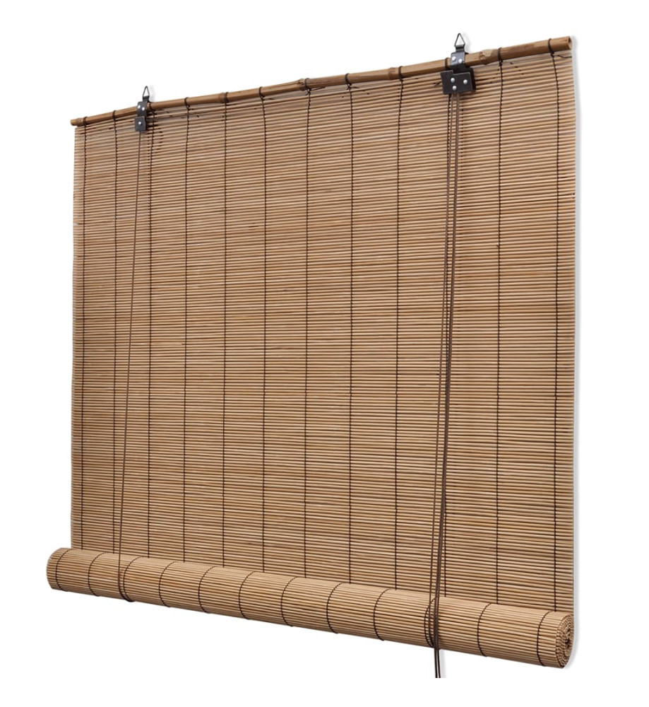 Store roulant Bambou Marron 140x160 cm