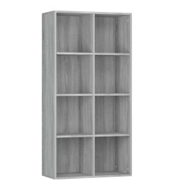 Bibliothèque/Buffet Sonoma gris 66x30x130 cm Bois d'ingénierie