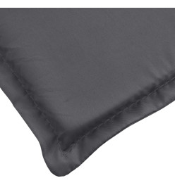 Coussin de chaise longue anthracite 200x70x3 cm tissu oxford