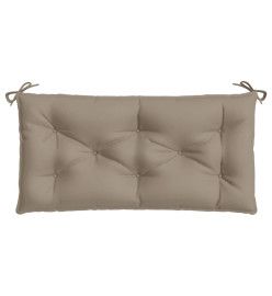 Coussins de banc de jardin 2 pcs taupe 100x50x7 cm tissu Oxford