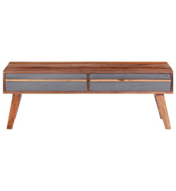 Table basse Gris 110x50x40 cm Bois massif