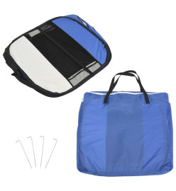 Parc pliable pour chien avec sac de transport Bleu 145x145x61cm