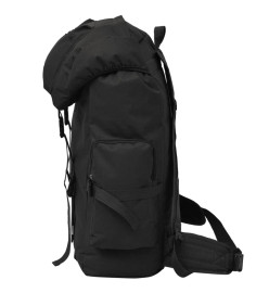 Sac à dos en style d'armée 65 L Noir