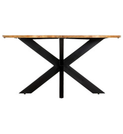 Table de salle à manger Rond 150x76 cm Bois de manguier massif