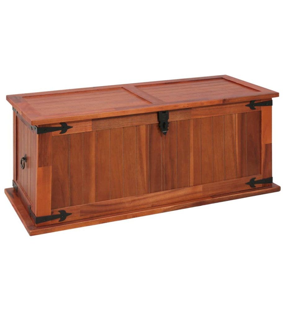 Coffre de rangement 90x45x40 cm Bois d'acacia solide