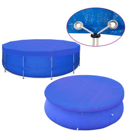 Couvertures de piscine 2 pcs PE Ronde 540 cm 90 g/m²