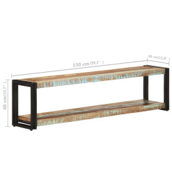Meuble TV 150x30x40 cm Bois de récupération massif
