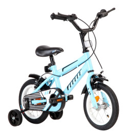 Vélo pour enfants 12 pouces Noir et bleu