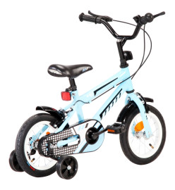 Vélo pour enfants 12 pouces Noir et bleu