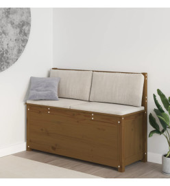 Banc Marron miel 110x41x76,5 cm Bois de pin massif