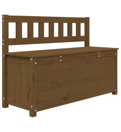Banc Marron miel 110x41x76,5 cm Bois de pin massif