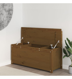 Banc Marron miel 110x41x76,5 cm Bois de pin massif