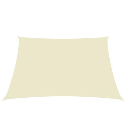 Voile de parasol Tissu Oxford rectangulaire 2,5x3,5 m Crème