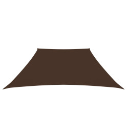 Voile de parasol Tissu Oxford trapèze 3/4x3 m Marron