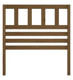 Tête de lit Marron miel 106x4x100 cm Bois massif de pin