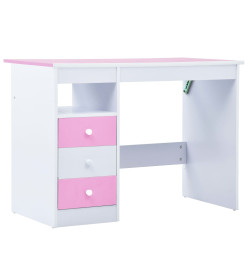 Bureau pour enfants Inclinable Rose et blanc