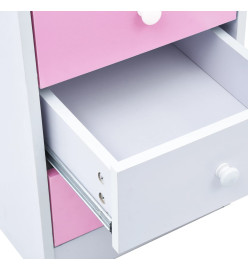 Bureau pour enfants Inclinable Rose et blanc