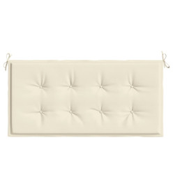 Coussin de banc de jardin crème 100x50x3 cm tissu oxford