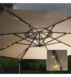 HI Guirlande lumineuse à LED pour Parasol 130 cm