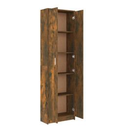 Garde-robe couloir Chêne fumé 55x25x189 cm Bois d'ingénierie