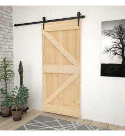 Porte 80x210 cm Bois de pin massif