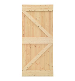 Porte 80x210 cm Bois de pin massif