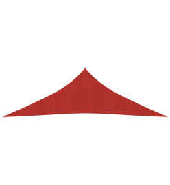 Voile d'ombrage 160 g/m² Rouge 4x4x5,8 m PEHD