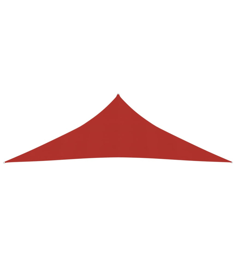 Voile d'ombrage 160 g/m² Rouge 4x4x5,8 m PEHD