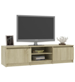 Meuble TV Chêne sonoma 140x40x35,5 cm Aggloméré