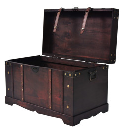 Coffre vintage de rangement Bois 66 x 38 x 40 cm