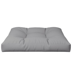 Coussin de palette gris 70x70x12 cm tissu