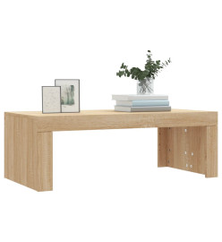 Table basse chêne sonoma 102x50x36 cm bois d'ingénierie