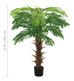 Palmier Cycas artificiel avec pot 140 cm Vert