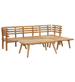 Salon de jardin 5 pcs Bois d'acacia massif