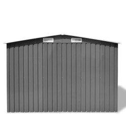 Abri de stockage pour jardin Métal Gris 257 x 205 x 178 cm